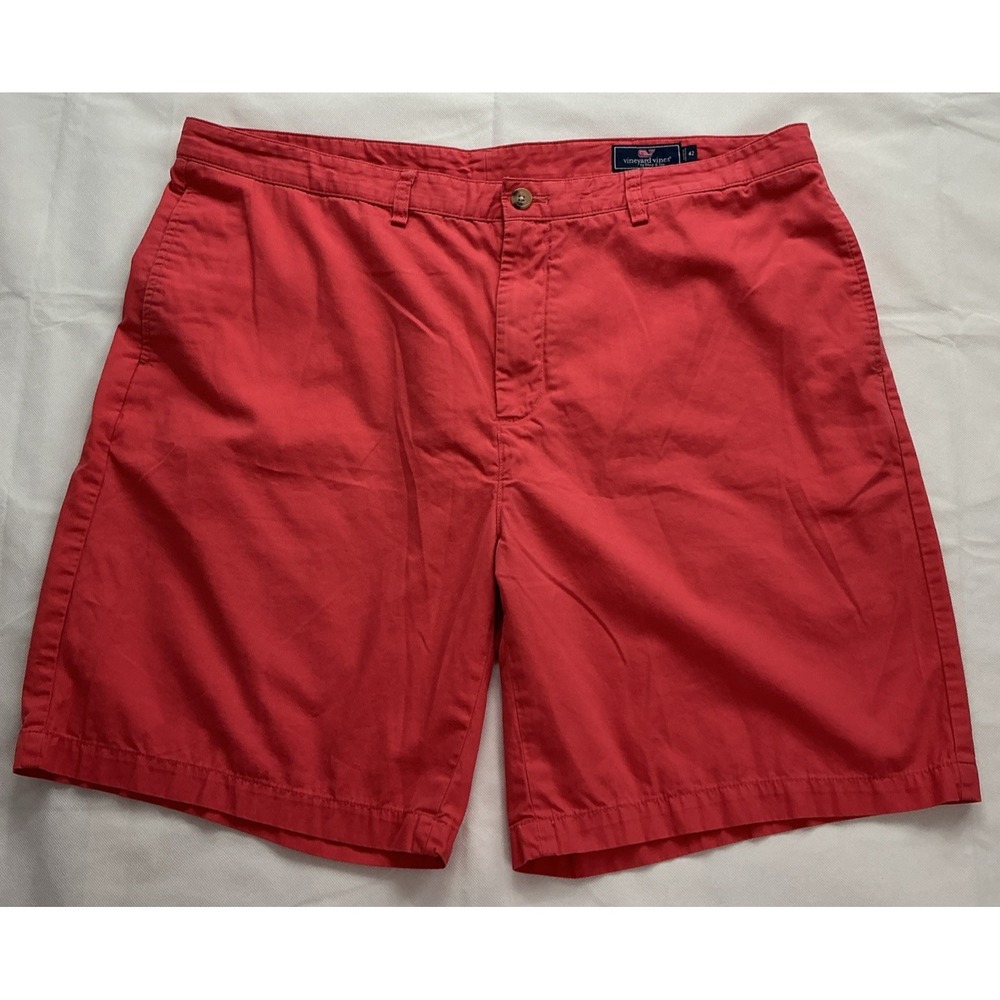 Vineyard Vines Club Shorts Mens 42 x 9"Classic Fit Coral Preppy Collegiate Golf